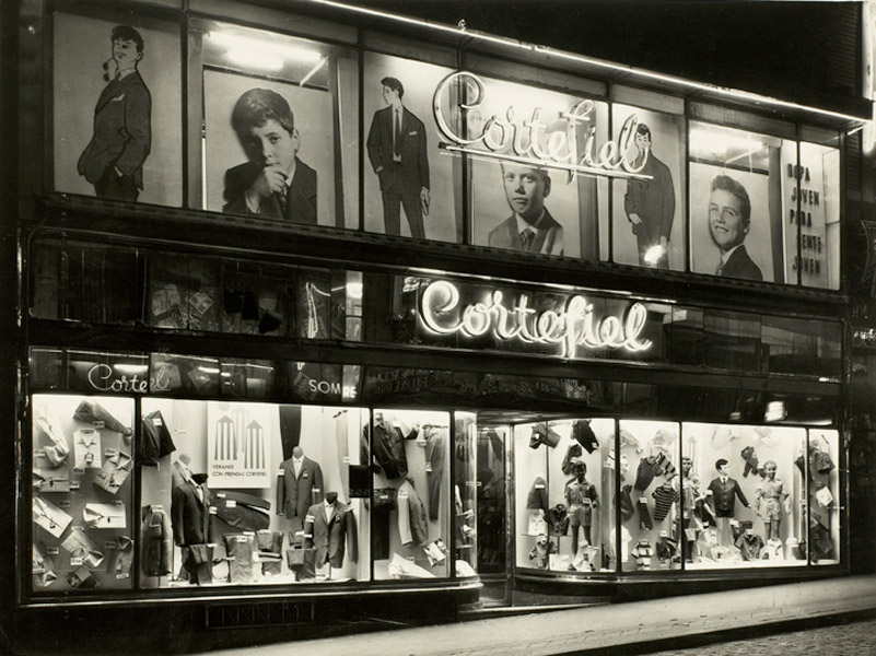 Storefront with first men's suits with Cortefiel label